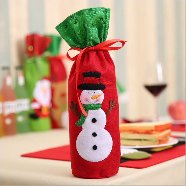 Christmas Wine Bottle Covers Showing Christmas Style | Confetti Living