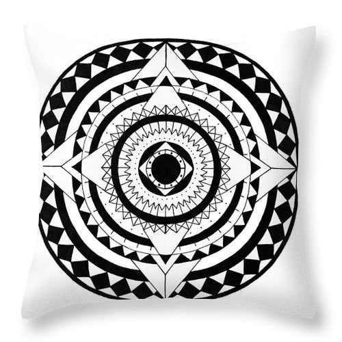 Cushion Cover Simple Black and White Designs showing Abstract Circles Style 4 | Confetti Living