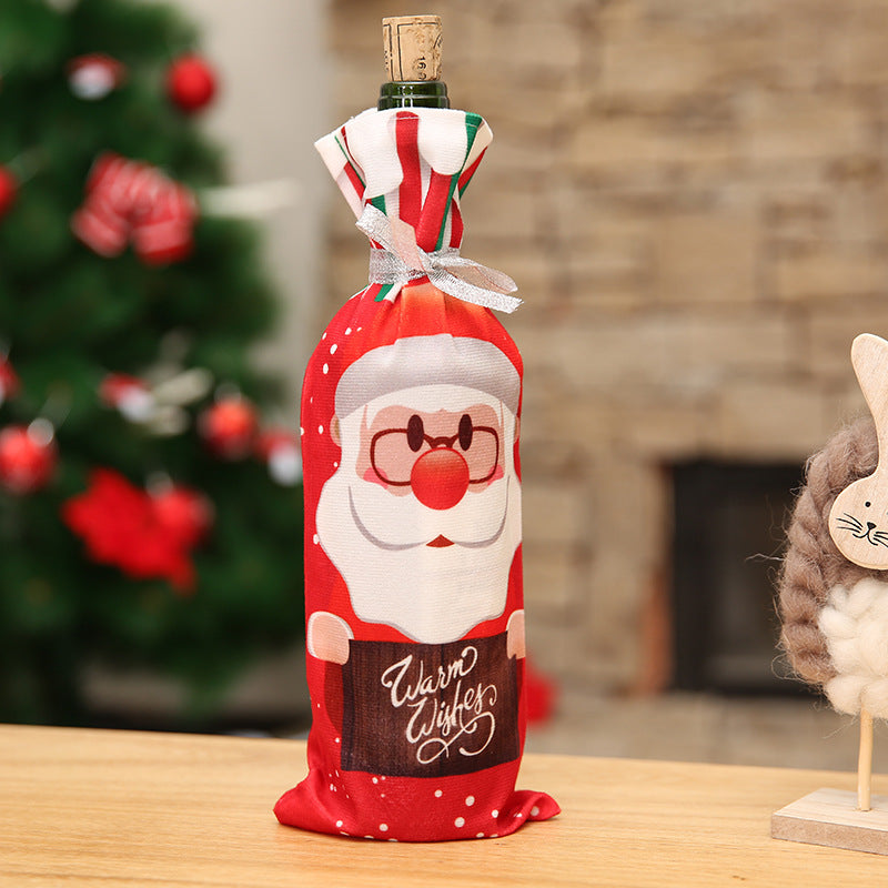 Christmas Wine Bottle Covers Showing Christmas Style | Confetti Living