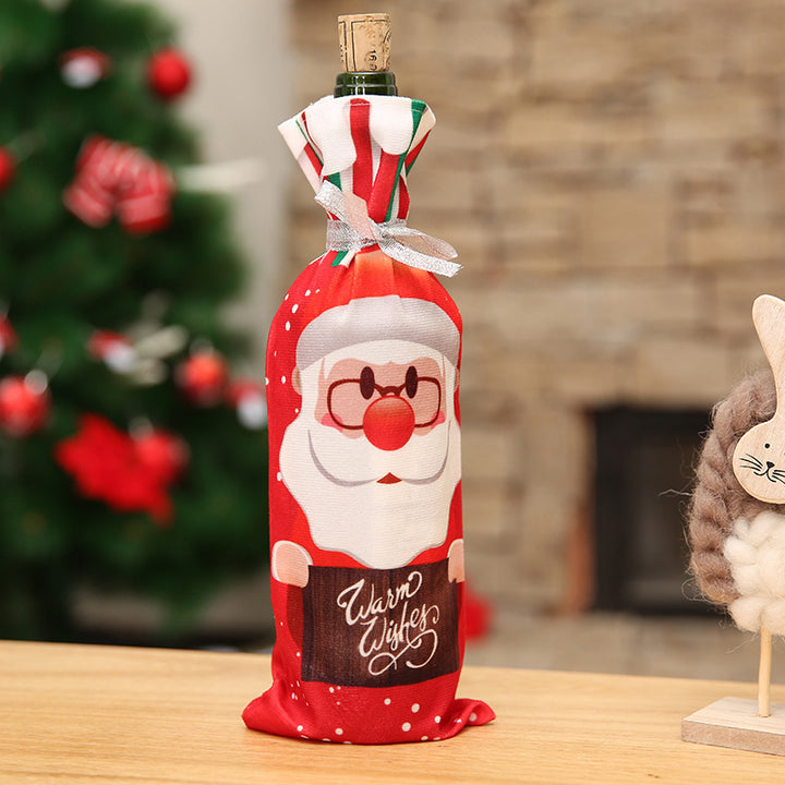 Christmas Wine Bottle Covers Showing Christmas Style | Confetti Living