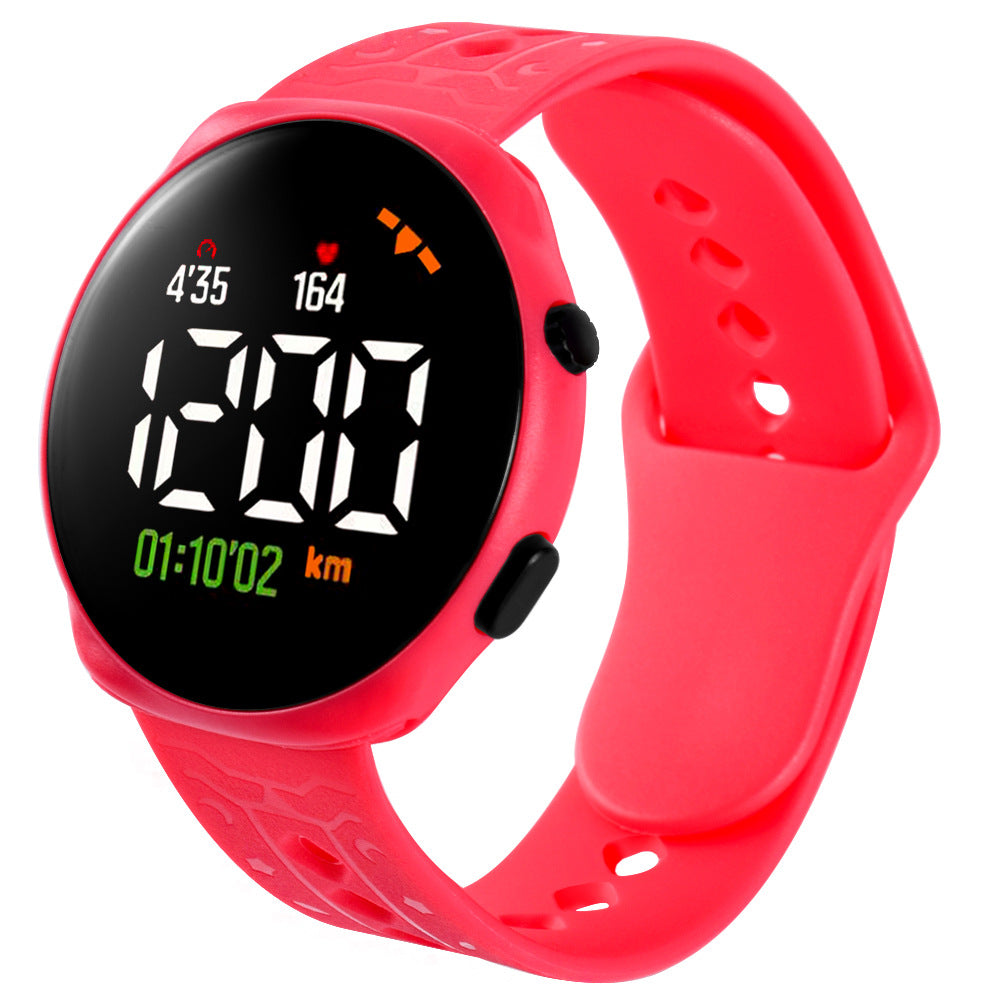 Children's Electronic LED Waterproof Sports Watch in Red | Confetti Living