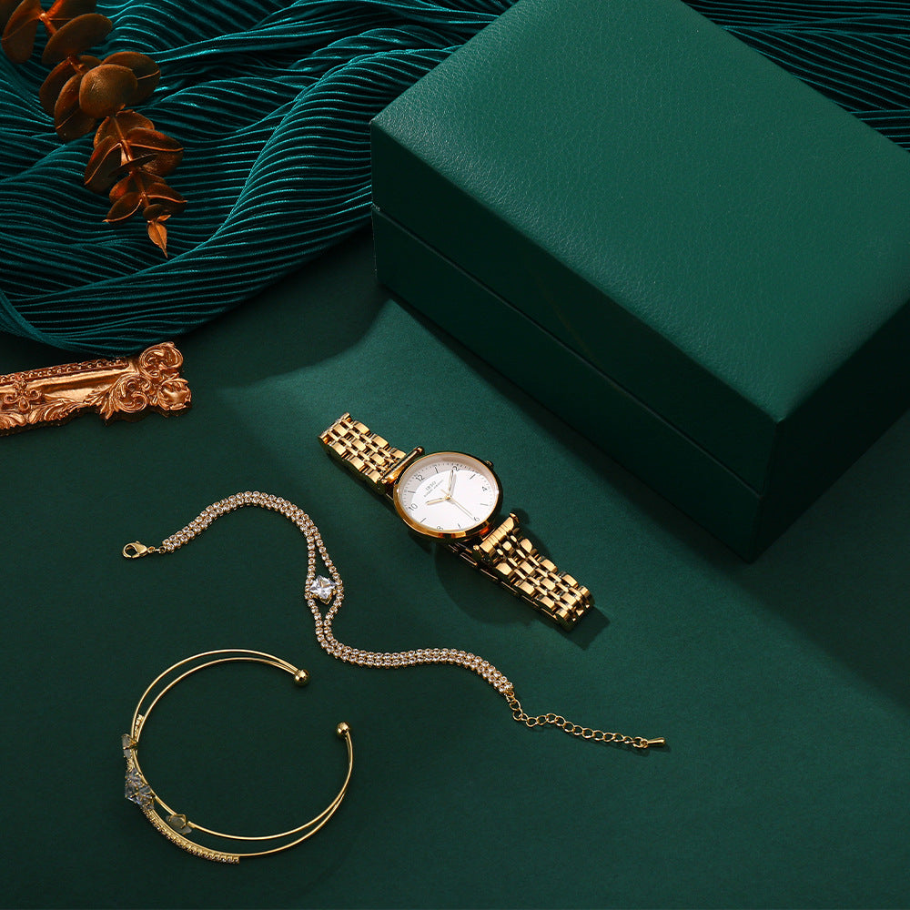 Women's Steel Band Watch Set | Confetti Living