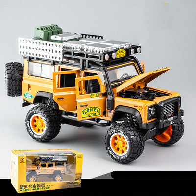 Children's Alloy Model Car with Sound and Light In Yellow | Confetti Living