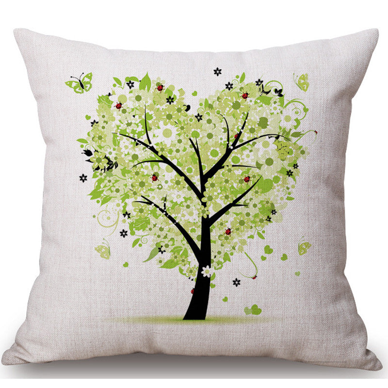 Cushion Cover Cotton with Tree Designs showing Style 11 | Confetti Living
