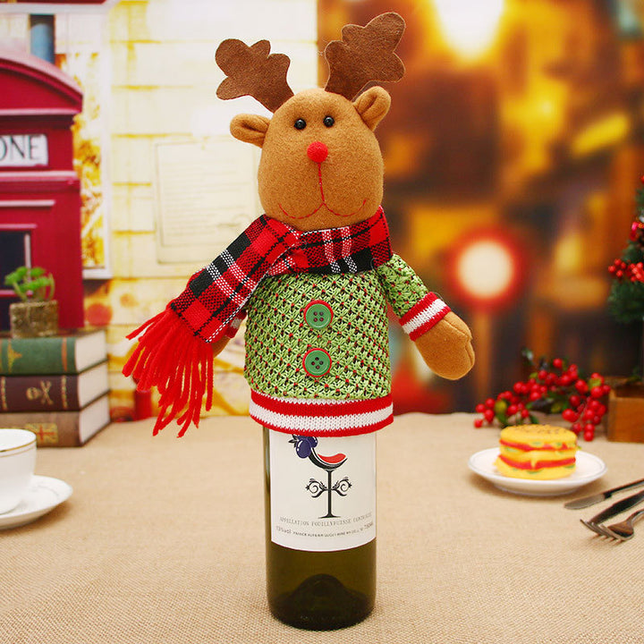 Christmas Wine Bottle Covers Showing Christmas Style | Confetti Living