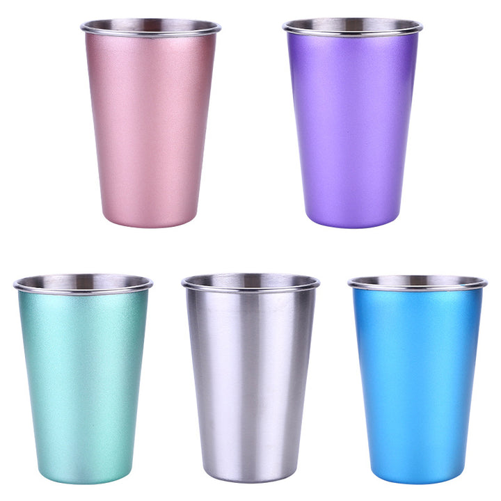 Home Bar Metallic Steel Travel Mug | Confetti Living