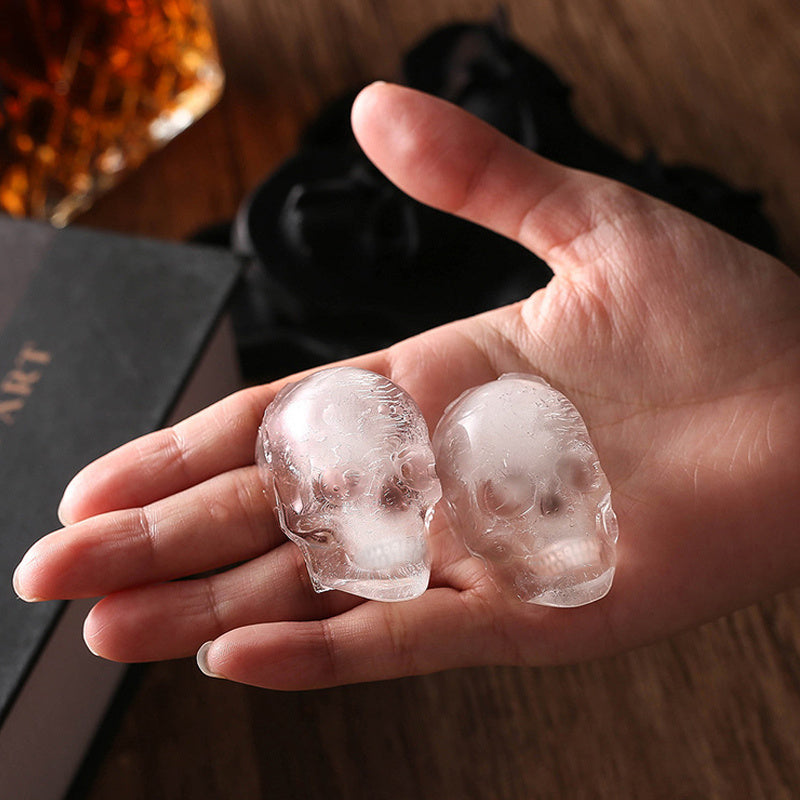 Barware Large Silicone Ice Cube Mould - Skull Shapes | Confetti Living