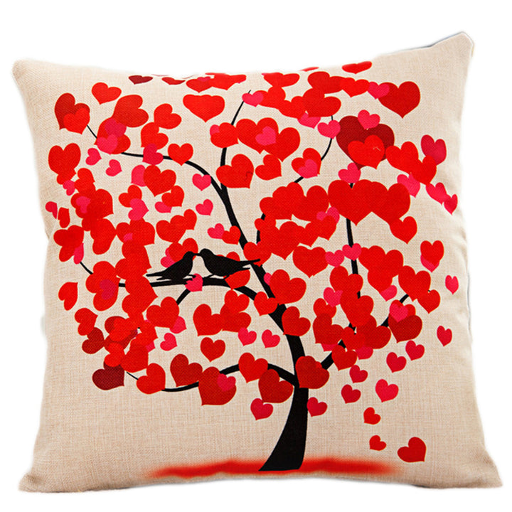 Cushion Cover Cotton with Tree Designs showing Style 4 | Confetti Living