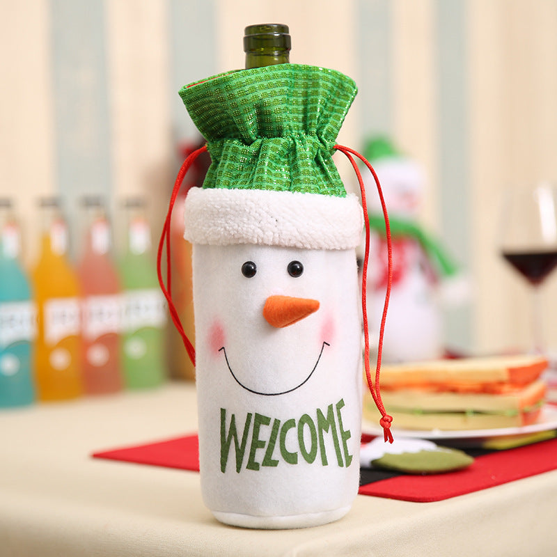 Christmas Wine Bottle Covers Showing Christmas Style | Confetti Living