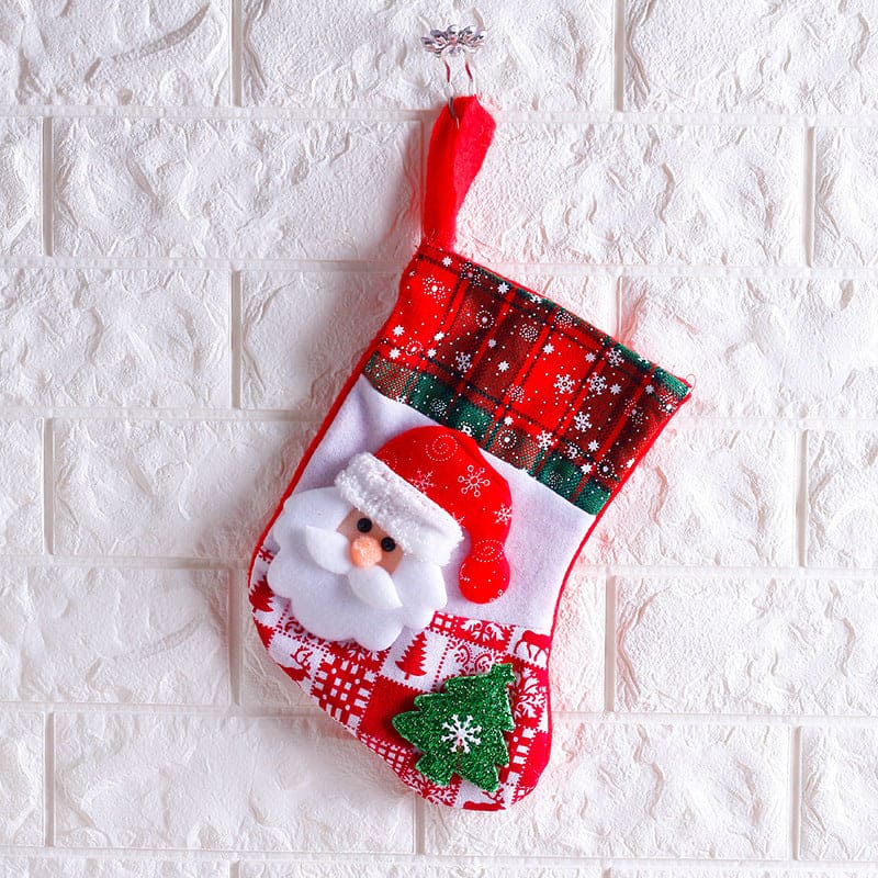 Christmas Decorative Gift Stockings showing Santa Claus | Confetti Living