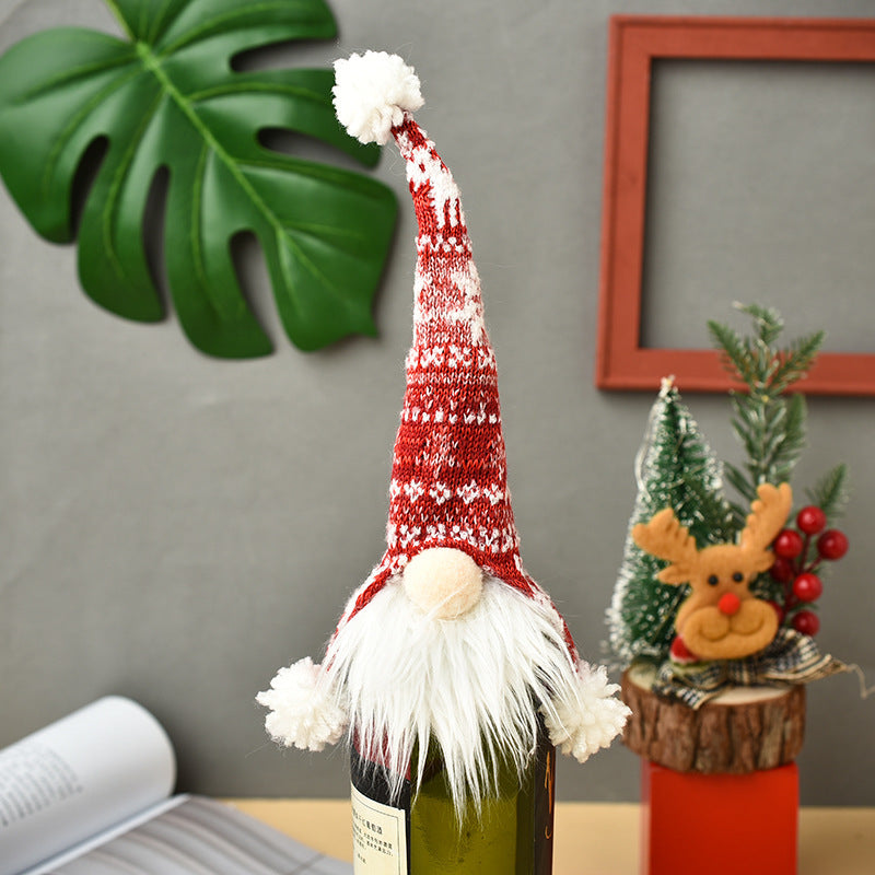 Christmas Wine Bottle Covers Showing Christmas Style | Confetti Living