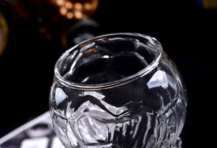 Hercules Design World Beer Glass showing detail | Confetti Living