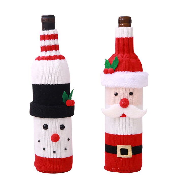 Christmas Wine Bottle Covers Showing Christmas Style | Confetti Living
