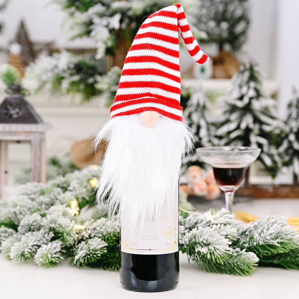Christmas Wine Bottle Covers Showing Christmas Style | Confetti Living