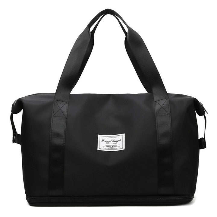 Women's Large Capacity Travel and Fitness Bag in Black | Confetti Living