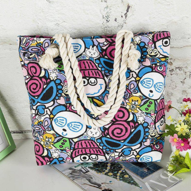 Women's Large Capacity Colouurful Tote Bag in Urban Grafitti Design T | Confetti Living