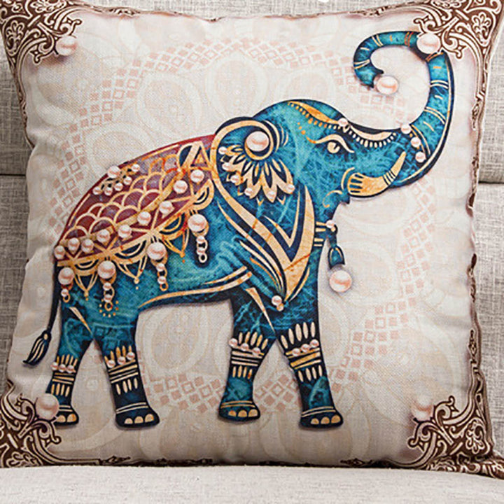 Cushion Cover Elephant Designs showing Right Elephant Design | Confetti Living
