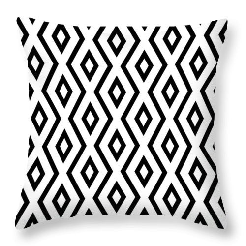 Cushion Cover Simple Black and White Designs showing White Diamonds Style 13 | Confetti Living
