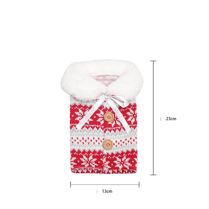 Christmas Wine Bottle Covers Showing Christmas Style | Confetti Living