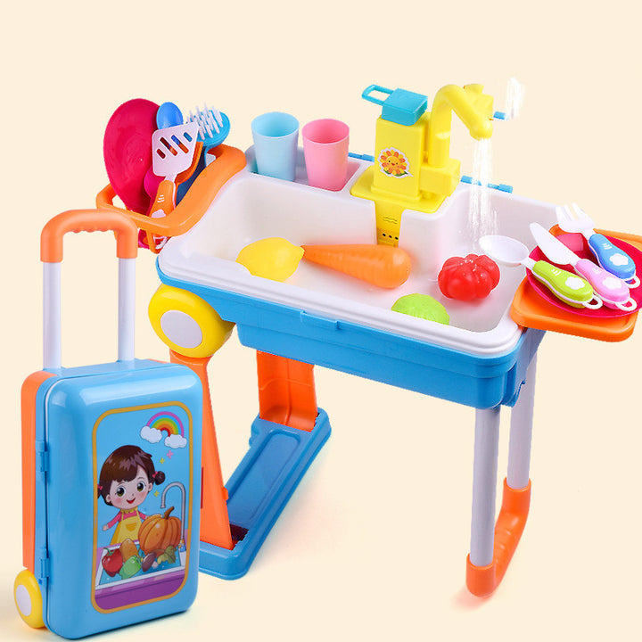 Children's Trolley Play House Scene Dishwashing | Confetti Living