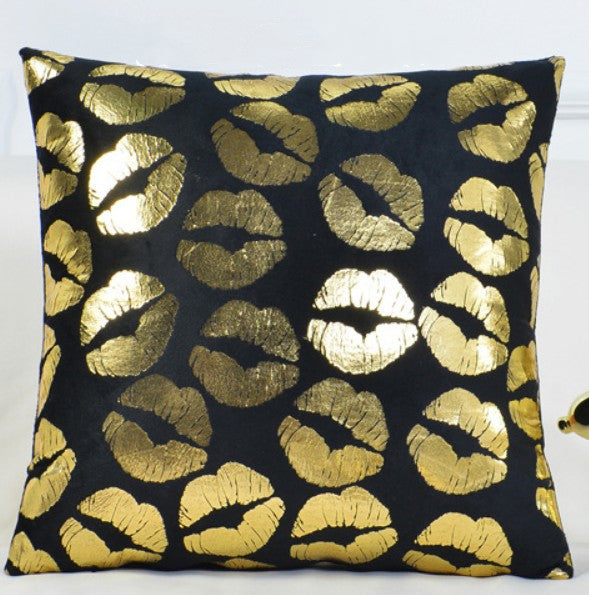 Cushion Cover Contemporary Fashion showing Lips Design | Confetti Living