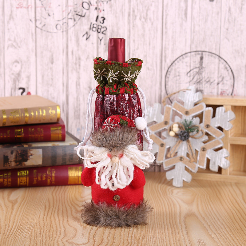 Christmas Wine Bottle Covers Showing Christmas Style | Confetti Living