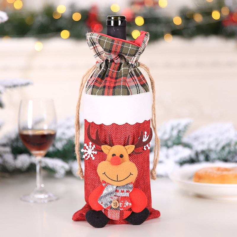 Christmas Wine Bottle Covers Showing Christmas Style | Confetti Living