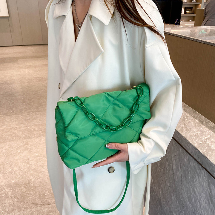 Women's Diagonal Cross Grid Shoulder Bag | Confetti Living