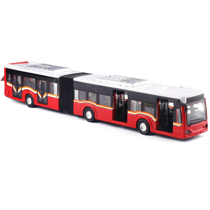 Children's Model Alloy Double-Section Bus in Red  | Confetti Living