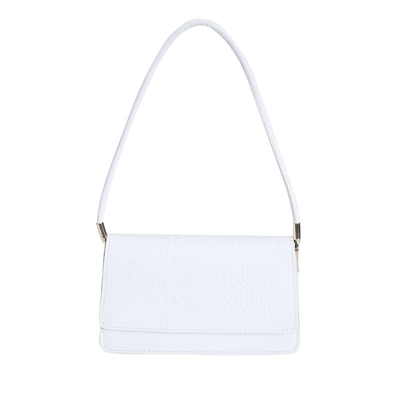 Retro Textured Shoulder Bag