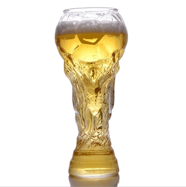 Hercules Design World Beer Glass shown with contents | Confetti Living