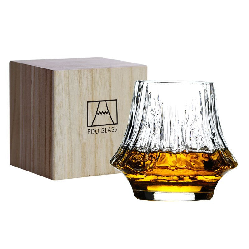 Home Bar Edo Whisky Gass shown with gift box | Confetti Living