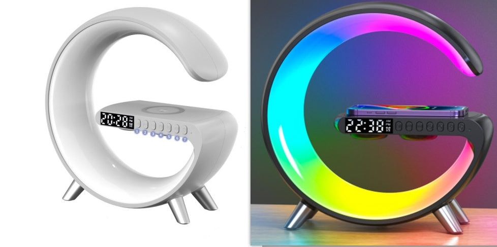 Intelligent G Shaped LED Lamp with Bluetooth Speaker | Confetti Living