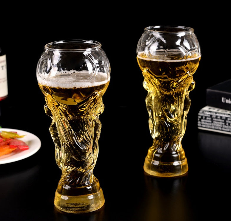 Hercules Design World Beer Glass showing 2 glasses in use | Confetti Living