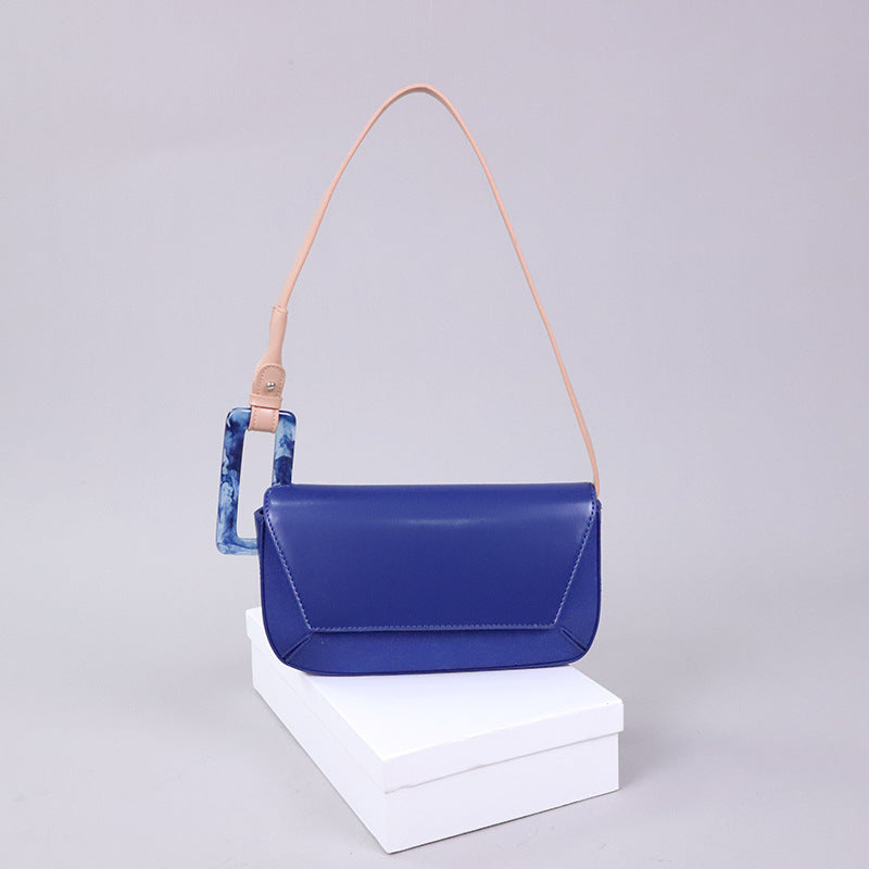 Women's French Niche Shoulder Bag in Sapphire Blue | Confetti Living
