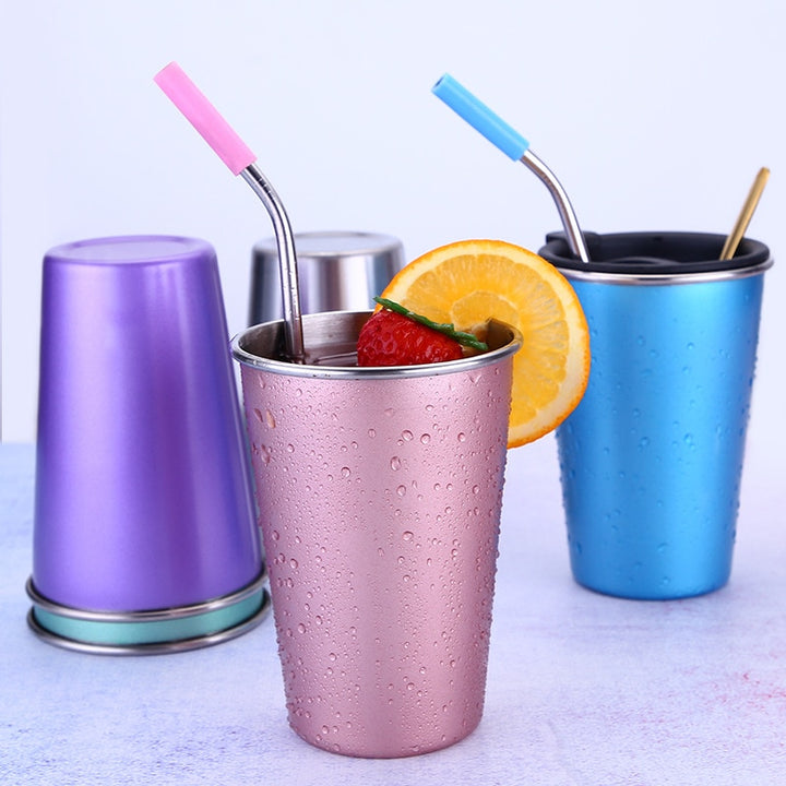 Home Bar Metallic Steel Travel Mug | Confetti Living