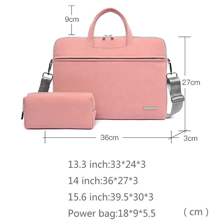 Women's PU Leather Laptop Bag showing Dimensions of all sizes | Confetti Living