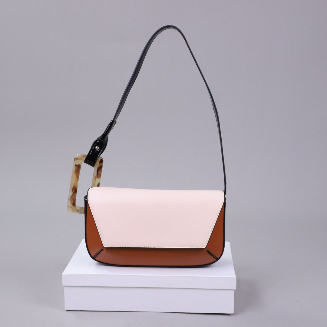 Women's French Niche Shoulder Bag in Pink Brown | Confetti Living