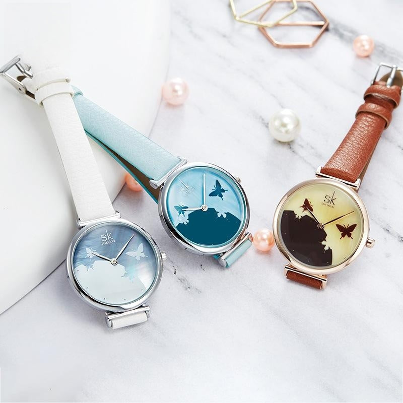 Women's Kallima Inachus Butterfly Dial Watch | Confetti Living