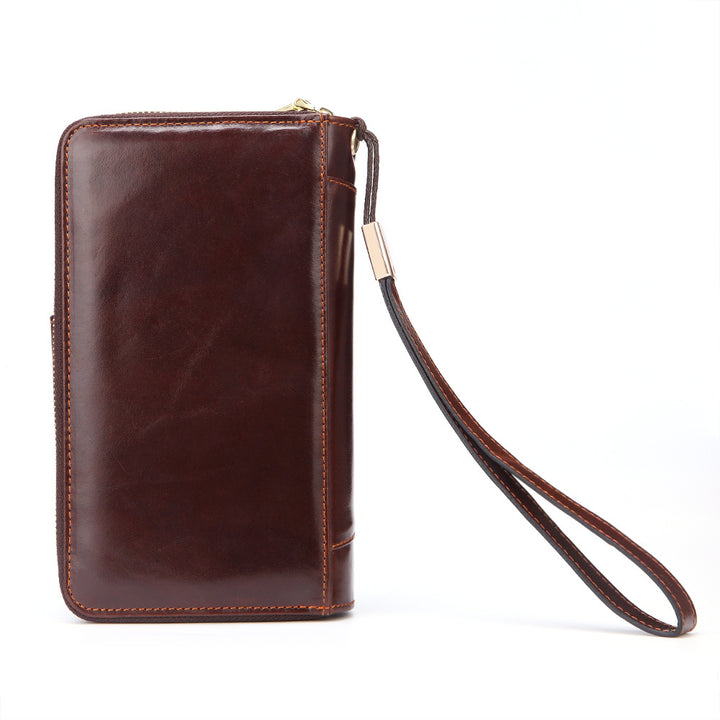 Women's Fashion Long Multi-functional Leather Wallet in Brown | Confetti Living