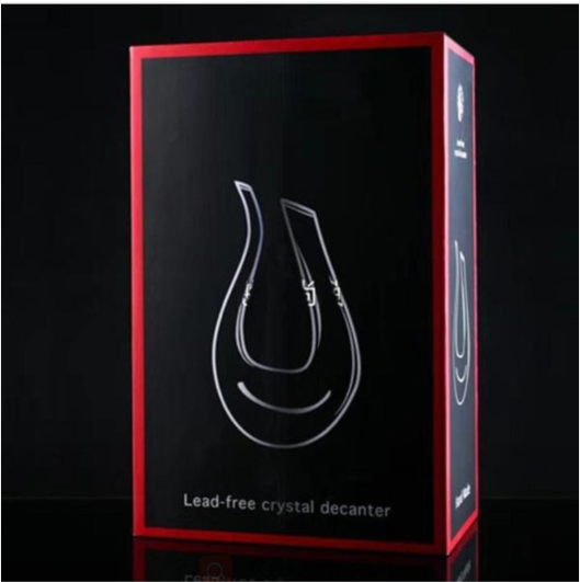 Home Bar Luxury Space Design Wine Decanter showing Style W U-Shape Gift Box | Confetti Living