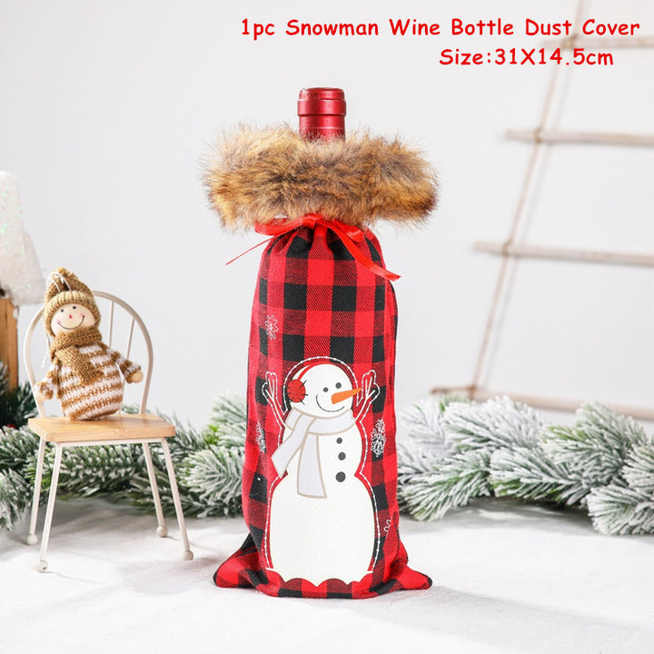 Christmas Wine Bottle Covers Showing Christmas Style | Confetti Living