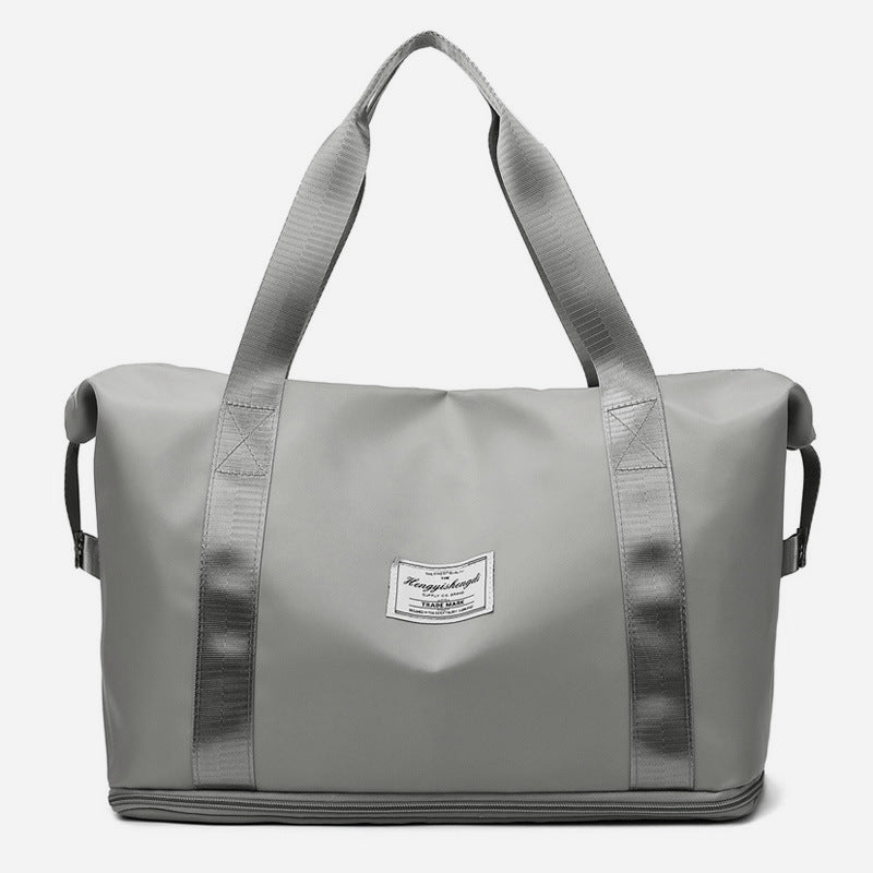 Women's Large Capacity Travel and Fitness Bag in Grey | Confetti Living