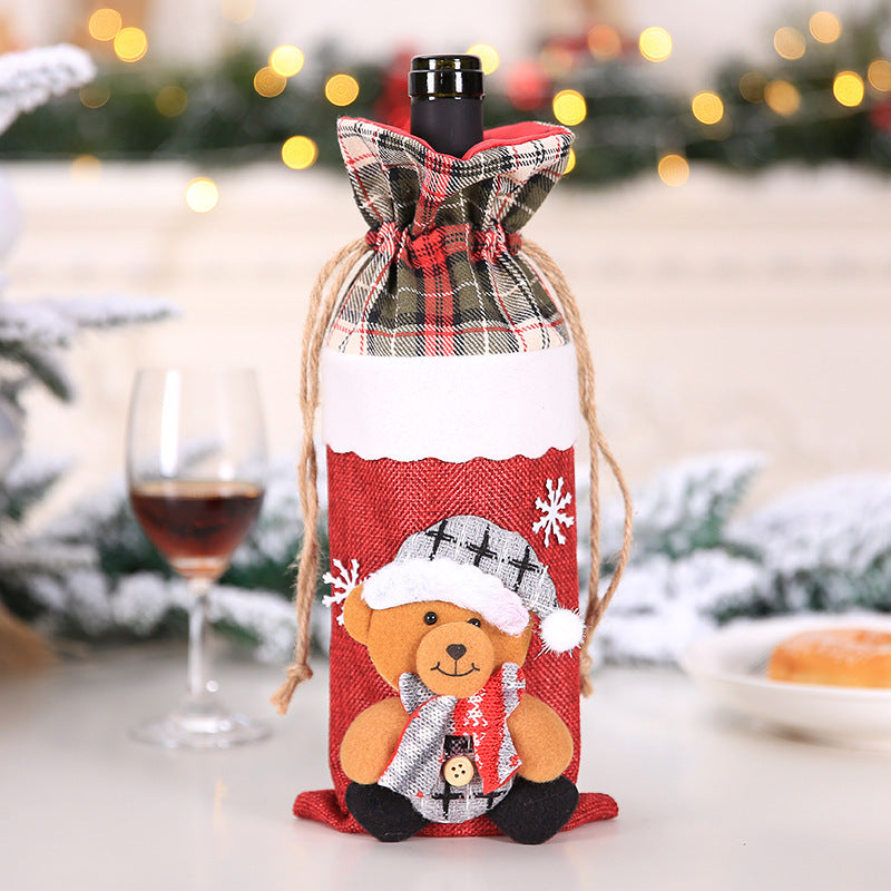 Christmas Wine Bottle Covers Showing Christmas Style | Confetti Living