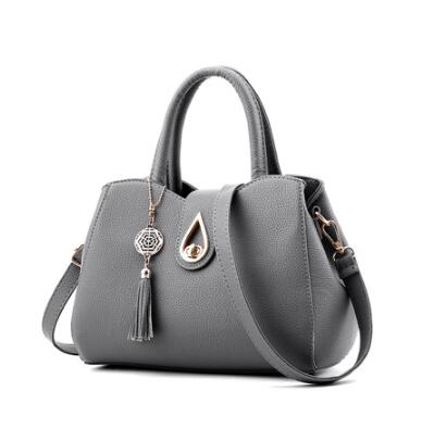 Women's Fashion Handbag with Tassel in Grey | Confetti Living