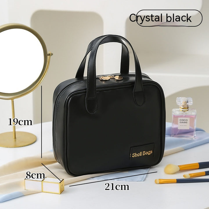 Travel Portable Cosmetics Storage Bag in Black | Confetti Living