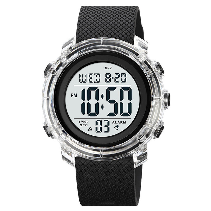 Men's And Women's Electronic Multifunctional Watch in Black White | Confetti Living