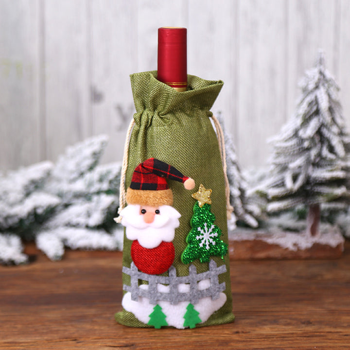 Christmas Wine Bottle Covers Showing Christmas Style | Confetti Living