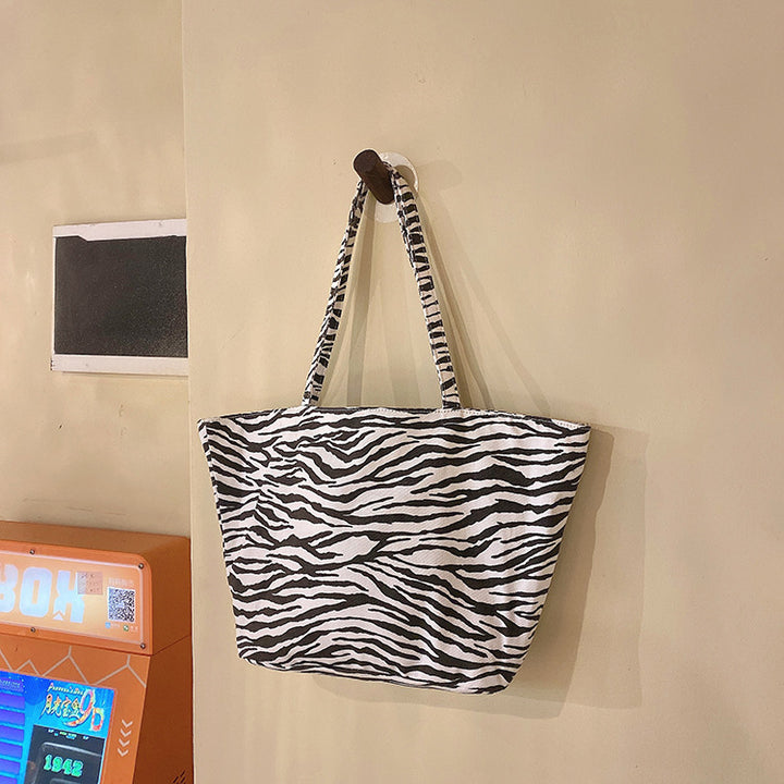 Women's Zebra-Stripe Design Tote Bag | Confetti Living