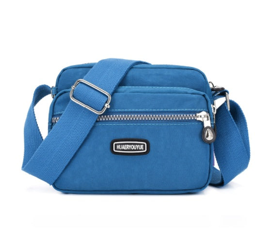 Women's Compact Multi Compartment Messenger Bag Blue Grey | Confetti Living